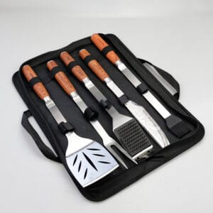 Heavy Duty Rose Handle Stainless Steel BBQ Tools Set