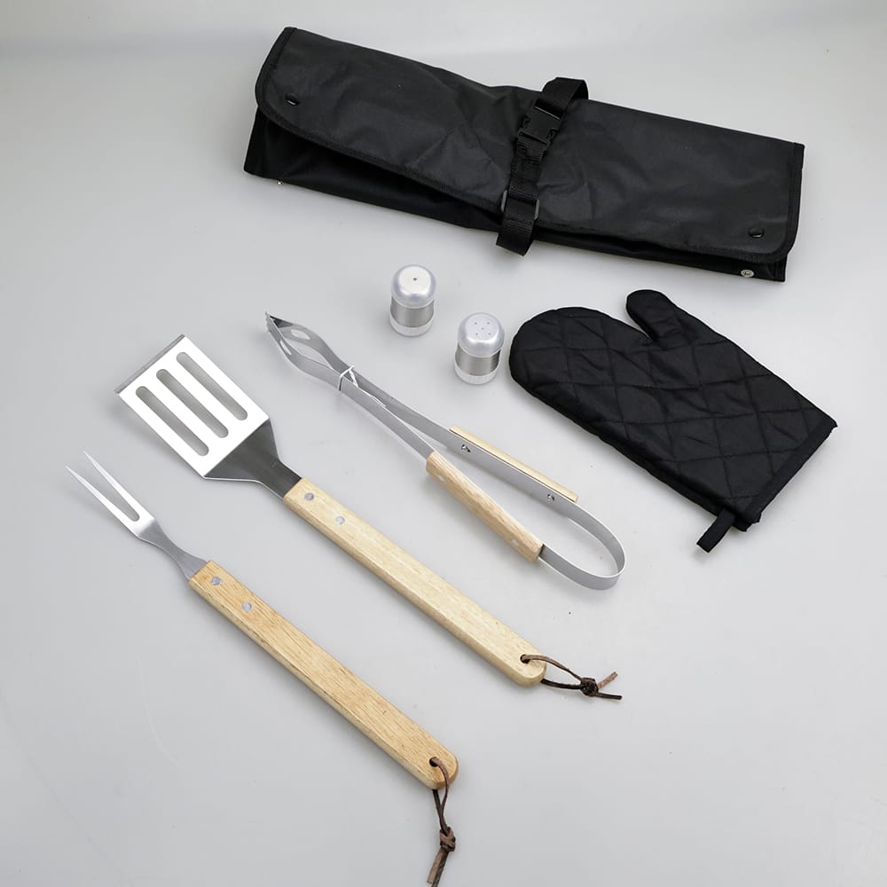 Stainless Steel BBQ Kit Multi BBQ Tool Set With Apron