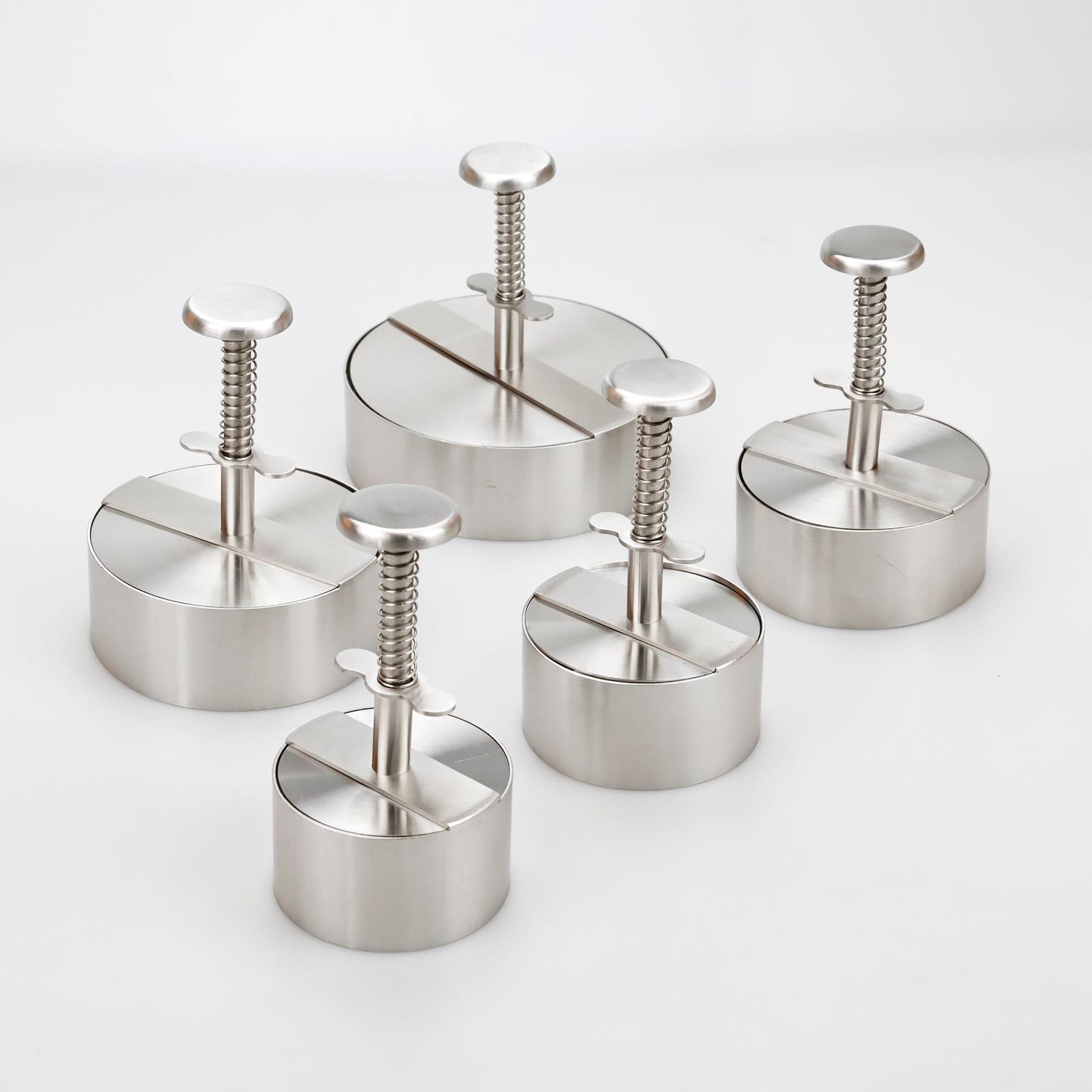 Adjustment Home Kitchen Stainless Steel Hamburger Patty Maker