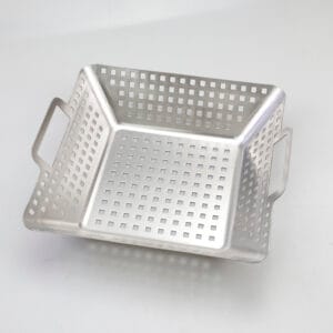 Stainless Steel Barbecue Accessories BBQ Grill Basket Stainless Steel Vegetable Grilling Pan