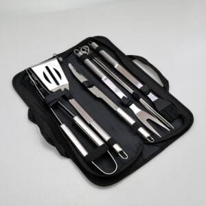 Manufacturers Portable 9 PCS Outdoor Stainless Steel BBQ Grilling Tools Set