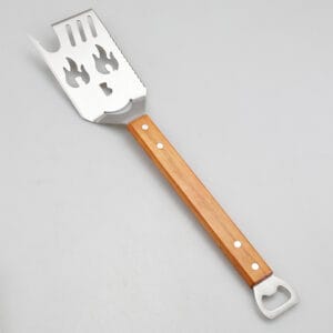 5 in 1 Grill Spatula Stainless Steel Flip Fork Knife Serrated Edge Bottle Opener Barbecue Turner