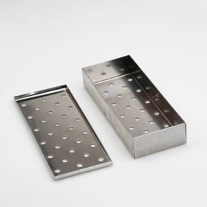 Stainless Steel BBQ Smoker Chip Box Wood Chips Meat Infused