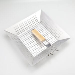 Stainless Steel Grill Basket for Outdoor Grill with Detachable Handle