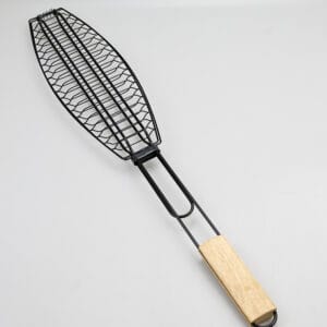 Factory Whole Stainless Steel Grill BBQ Fish Basket Fish Mesh Griller Fish Grilling Barbecue Accessories
