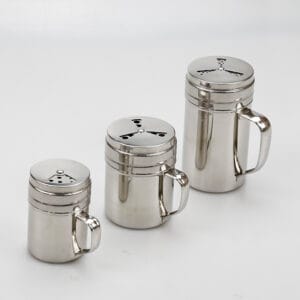 Stainless Steel Salt an Pepper Shaker With Holes and Lids Seasoning Spice Shaker
