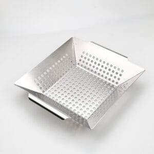 Outdoor Stainless Steel BBQ Grill Tools Perforated Grill Pan Barbecue Tools BBQ Basket Grill Pan
