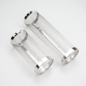BBQ Grill Basket Roll Baskets Cylinders Veggies Stainless Steel Barbeque Accessories for Outdoor