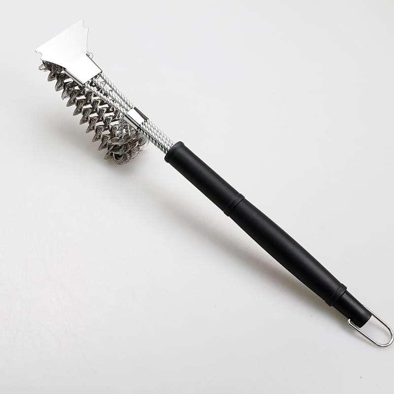 BBQ Grill Cleaner Brush with Stainless Steel Scraper