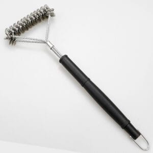 Stainless Steel Barbecue Cleaning Brush Oven Cleaner with Plastic Handle Coated for Grilled BBQ Cleaning