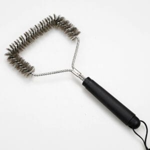 Triangle Stainless Steel BBQ Grill Brush Non Slip Plastic Handle Barbecue Cleaner