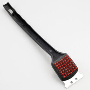 Barbecue Grill Kitchen Cleaning Brush With Long Plastic Handle and Scraper
