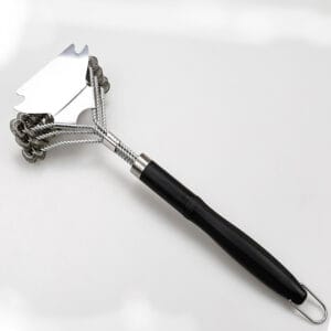 18 Inch Stainless Steel BBQ Grill Brush and Scraper Free Bristle Outdoor Grill Cleaning Tools