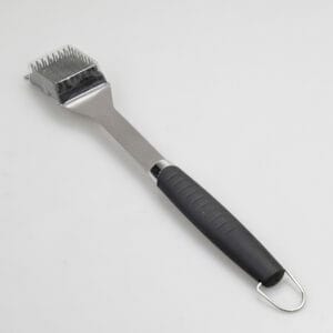 Non Slip Rubber Handle Grill Scraper Cleaning Brush