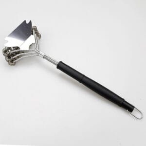 Stainless Steel Wire BBQ Grill Brush With Scraper