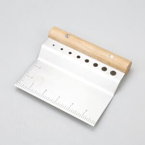 Dough Bench Scraper/Cutter/Chopper Stainless Steel with Herb Stripper,Multipurpose Kitchen Tool