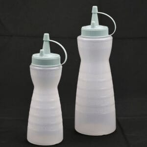 Food Grade BPA Free Plastic Kitchen Condiment Squeeze Bottles for Sauces - Leak Proof Oil