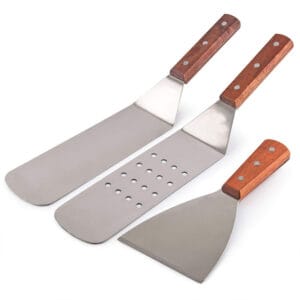 3 Pcs Stainless Steel Griddle Spatula Set