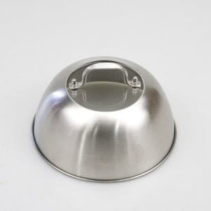 16 cm Custom Logo Burger Bell Heat Resistant Steel Grill Melting Dome Melting Hub with Glass Plate on Top