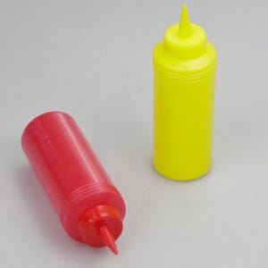 Food Grade PE Condiment Dispenser For Ketchup Mustard