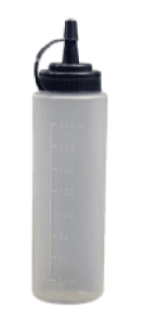 200ml Frosted Flip Top Squeeze Sauce Bottle With Embossed Scale