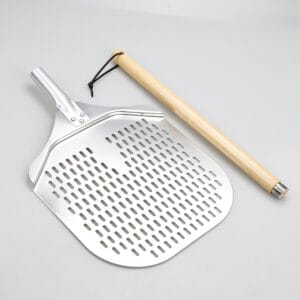 12 Inch Anodized Aluminum Turning Perforated Pizza Peel