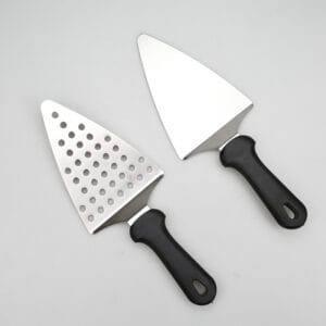 Stainless Steel Pizza Server Spatula with Black Handle