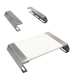 Outdoor BBQ Pizza Stone Holder Stainless Steel Bracket for Ceramic Pizza Stone