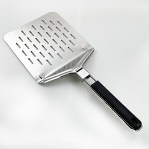 Stainless Steel Perforated Pizza Peel Pizza Shovel With Foldable Handle for Easy Storage