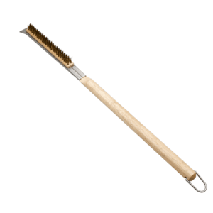 Long Handle Pizza Oven Cleaning Brush with Scraper