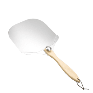 Premium Aluminum Homemade Pizza Peel with Detachable Rubber Wood Handle